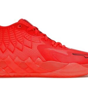 Men’s Puma X Lmelo Ball "Not From Here" Rare Red Low Top Basketball Sneakers